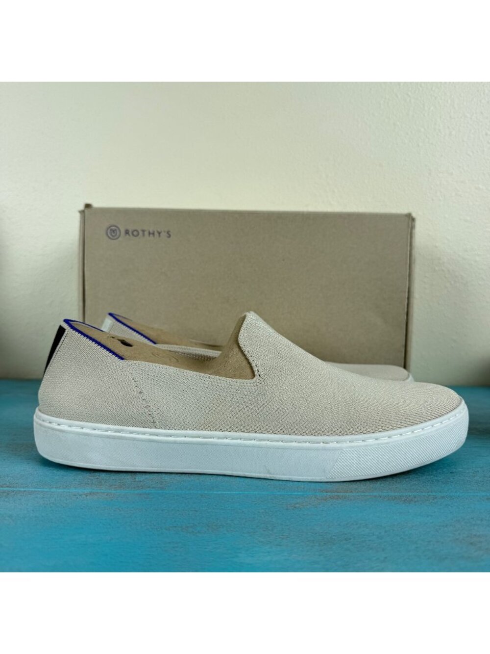 Rothys 'The Original Slip On Sneaker' In Sand Tan Womens Size 11